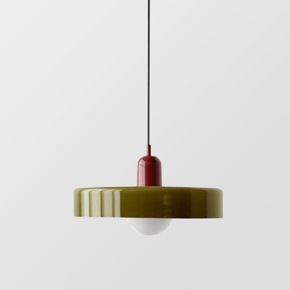 Lampada a sospensione moderna in vetro colorato, plafoniera regolabile