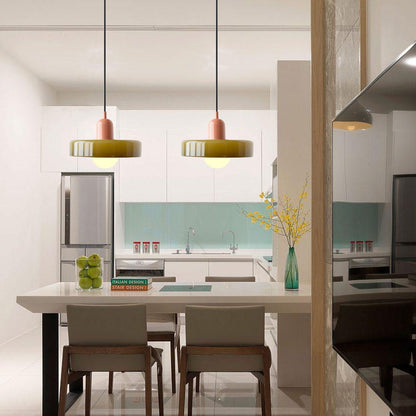 Lampada a sospensione moderna in vetro colorato, plafoniera regolabile