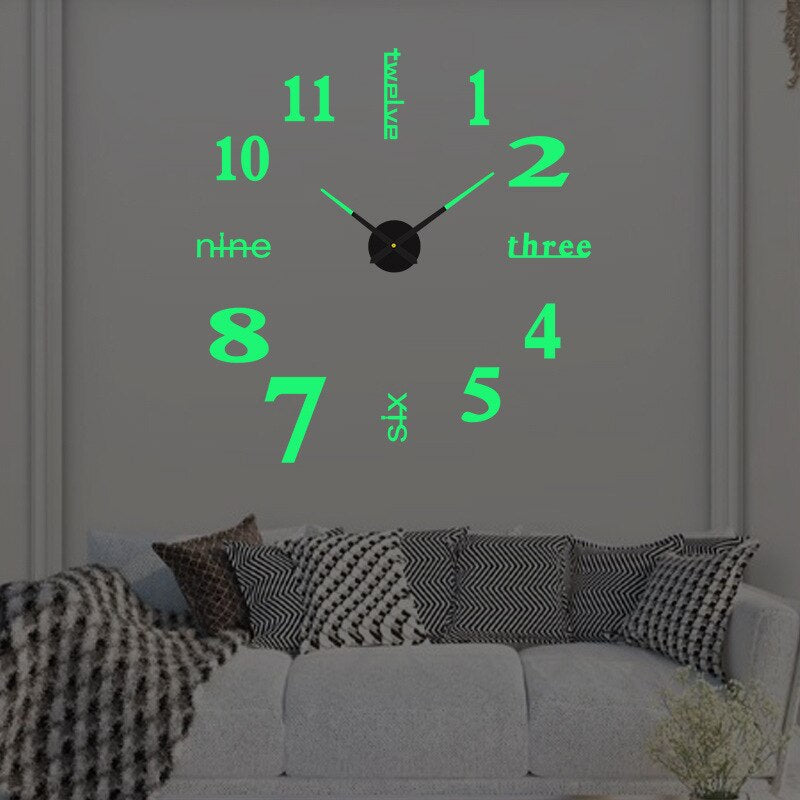 Modern Creative Wall Clock Contemporary Home Decor
