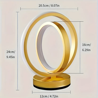 Modern Dimmable Table Lamp Stylish Metal Design with USB Power