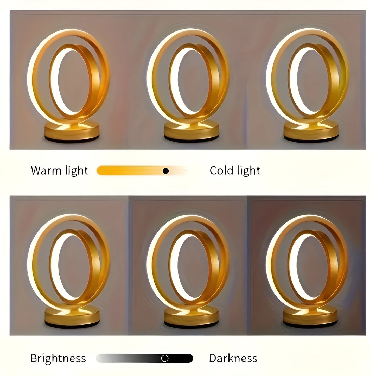 Modern Dimmable Table Lamp Stylish Metal Design with USB Power