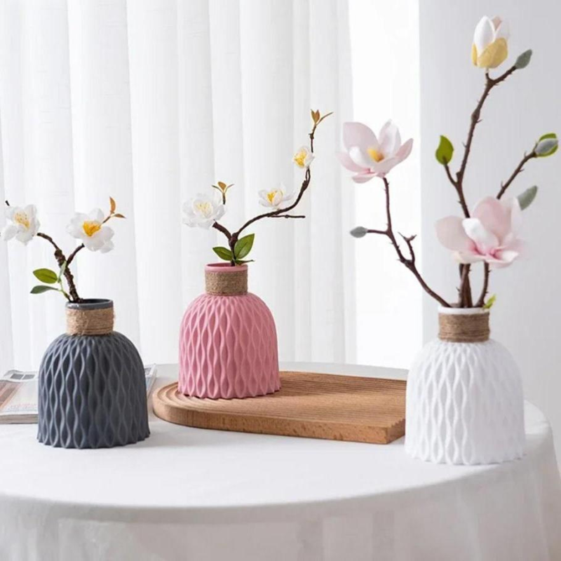 Modern Flower Vase – Minimalist Decorative Vase for Fresh Flowers & Home Decor