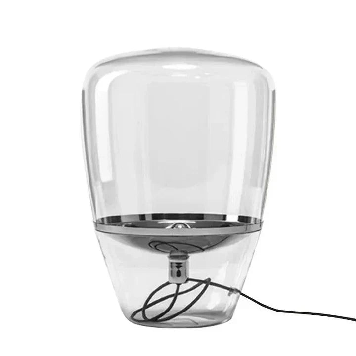 Modern Glass Table Lamp LED Bedside Lamp Elegant Glass Desk Lamp for Living Room Bedroom