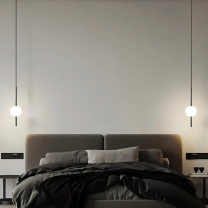 Modern Globe Pendant Light Elegant Hanging Ceiling Lamp for Bedroom Dining Room Living Room