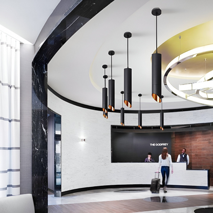 Modern Hanging LED Pendant Light Minimalist Dining Living Room Ceiling Lamp