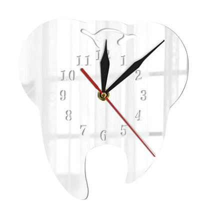 Modern Industrial Wall Clock Reflective Gear Design Silent Movement