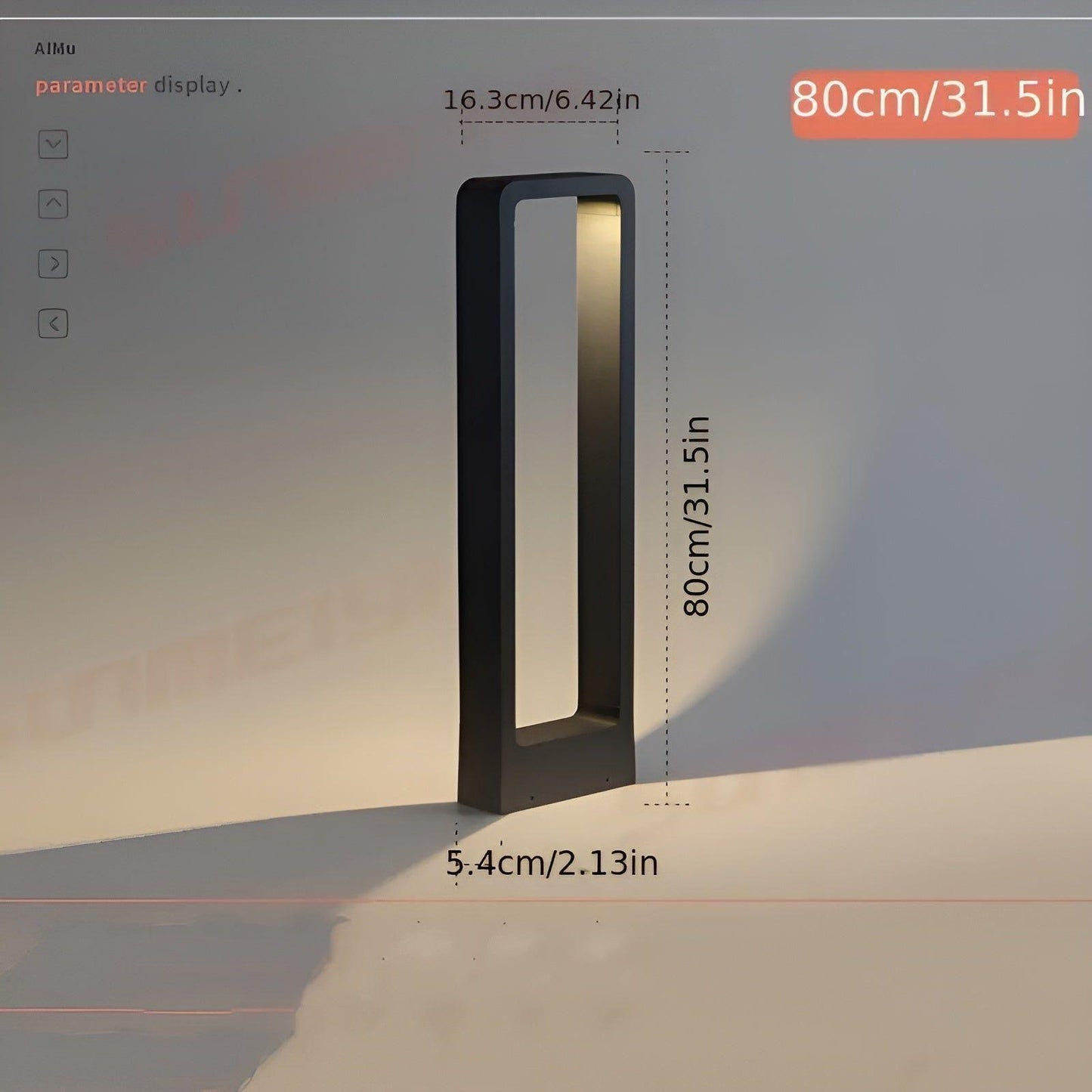Modern LED Bollard Light Aluminium Outdoor Garden Pathway