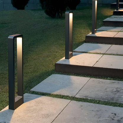 Modern LED Bollard Light Aluminium Outdoor Garden Pathway