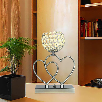 Modern LED Table Lamp Heart Design Bedside Desk Lamp Decorative Ambient Light