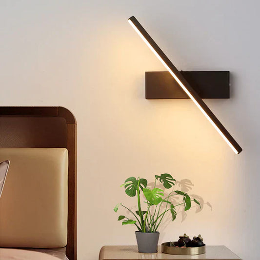Modern LED Wall Lamp 330 Degree Rotating Wall Light Geometric Wall Sconce for Living Room Bedroom Lighting
