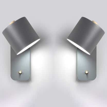 Modern LED Wall Lamp Switch Metal Design Indoor Lighting