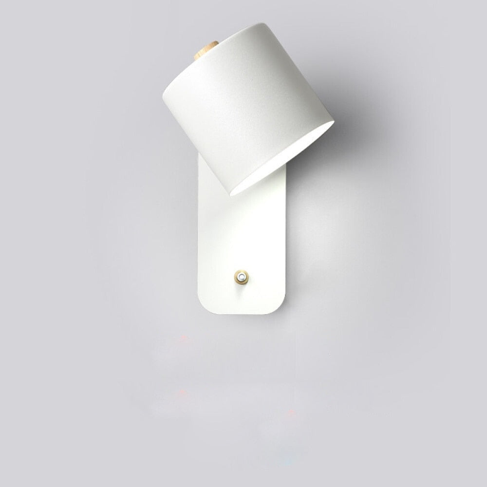 Modern LED Wall Lamp Switch Metal Design Indoor Lighting