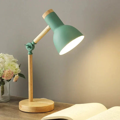 Modern Nordic Swing Arm Desk Lamp Adjustable Compact Reading Light Minimalist