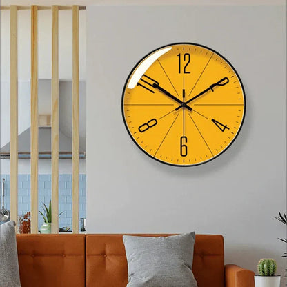 Modern Nordic Wall Clock Minimalist Black and White Decorative Wall Clock for Living Room Bedroom