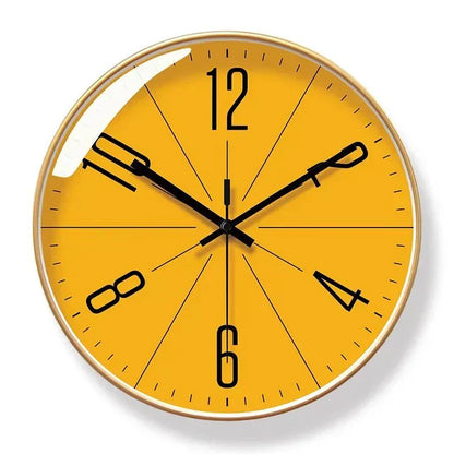 Modern Nordic Wall Clock Minimalist Black and White Decorative Wall Clock for Living Room Bedroom