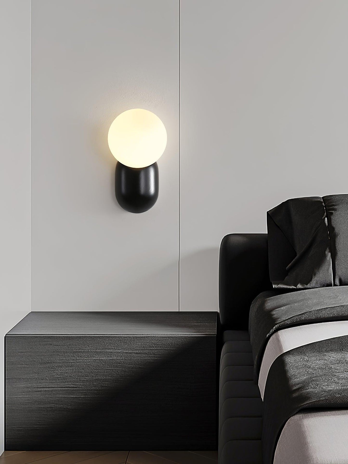 Modern Resin LED Wall Lamp Elegant Energy Efficient Wall Lighting