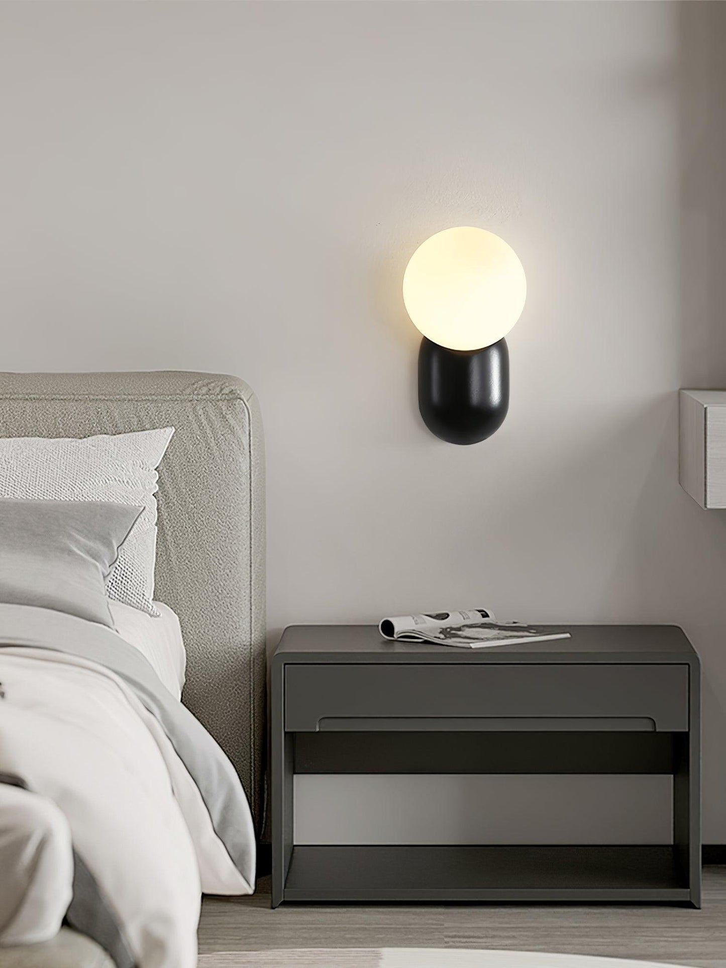 Modern Resin LED Wall Lamp Elegant Energy Efficient Wall Lighting