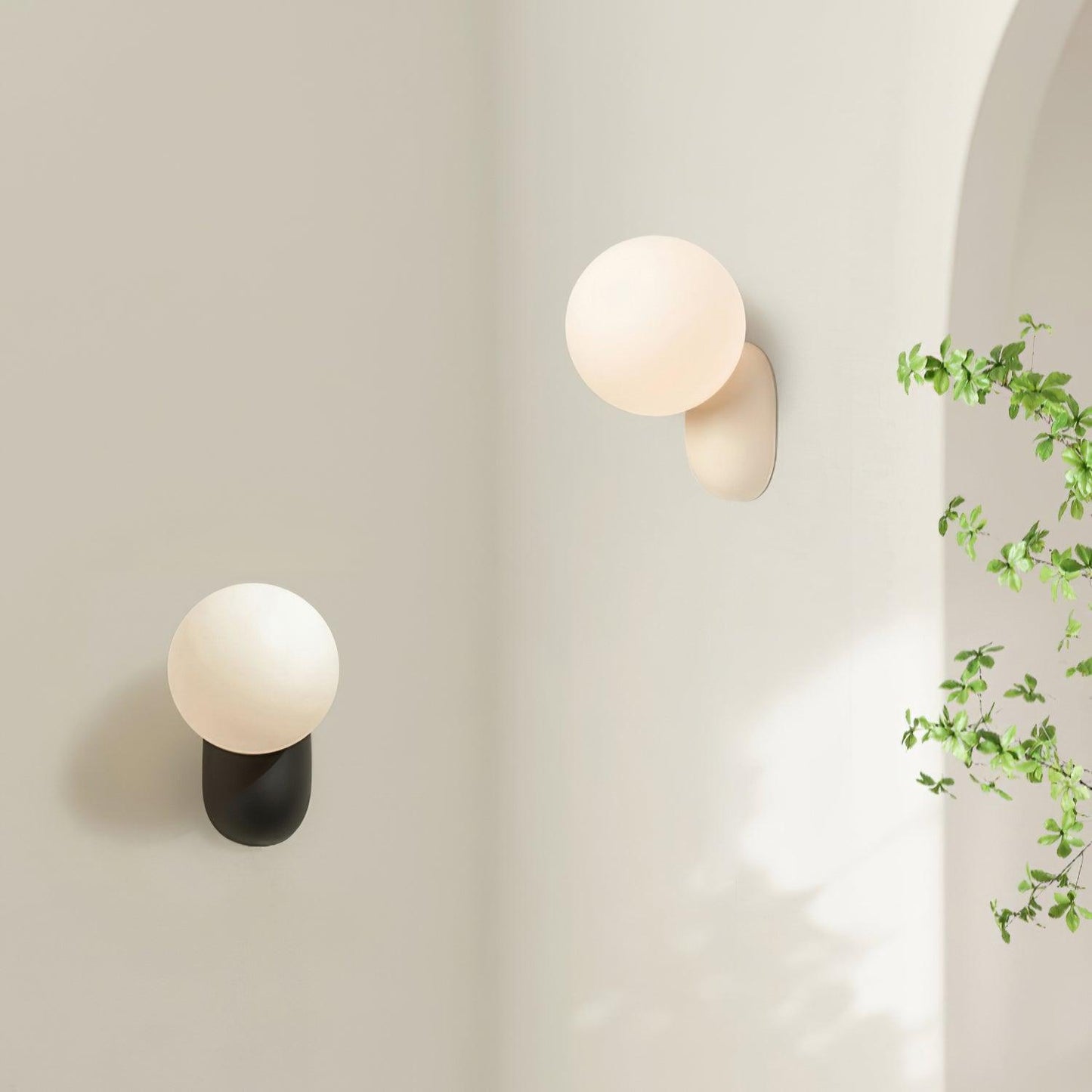 Modern Resin LED Wall Lamp Elegant Energy Efficient Wall Lighting