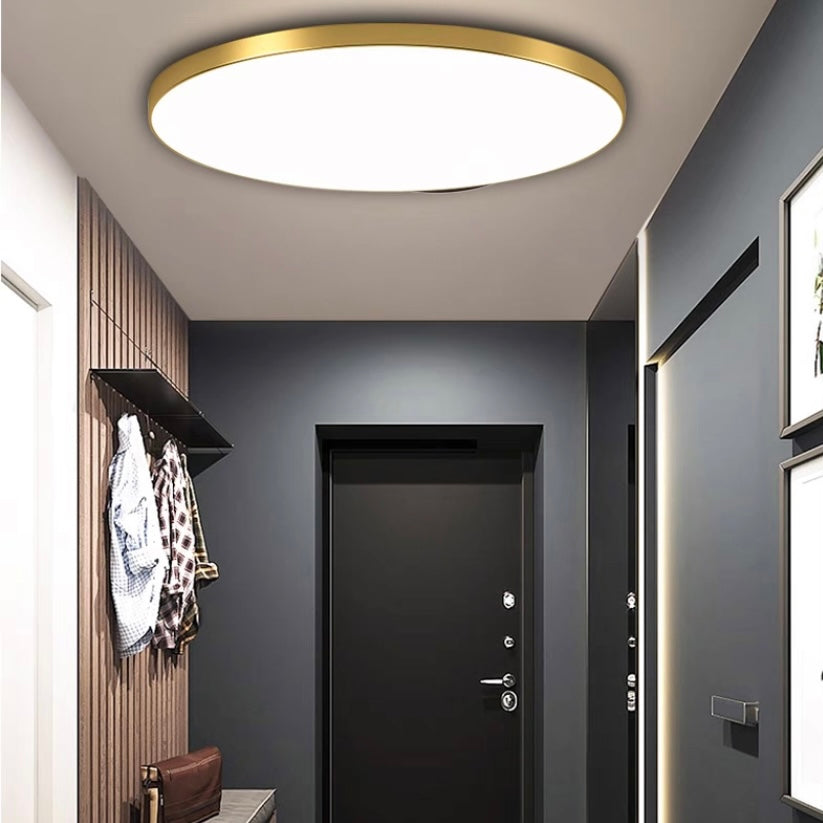 Modern Round LED Ceiling Light Flush Mount Bright Indoor Fixture
