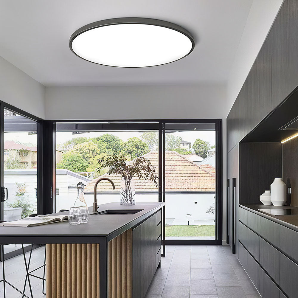 Modern Round LED Ceiling Light Flush Mount Bright Indoor Fixture