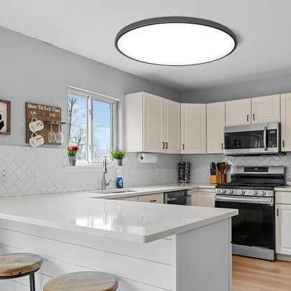 Modern Round LED Ceiling Light Flush Mount Bright Indoor Fixture