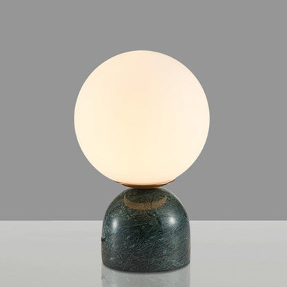 Modern Round Table Lamp Decorative Globe Bedside Lamp with Stable Base