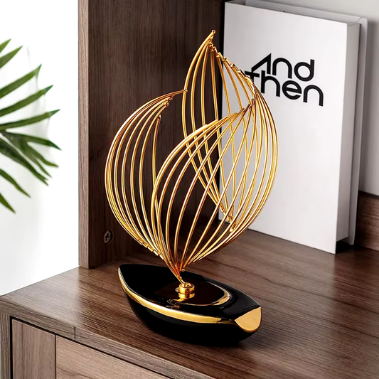 Modern Sailboat Sculpture Elegant Home Decor Accent