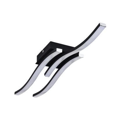 Modern Sculptural Curved LED Ceiling Light Flush Mount Fixture