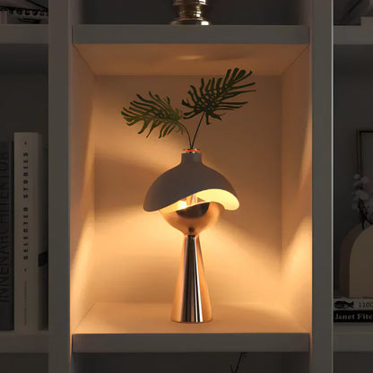 Modern Sculptural Table Lamp Layered Dome Design Wireless LED Ambient Bedside Lamp