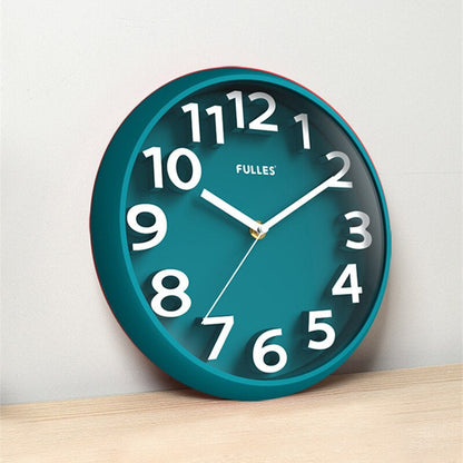Modern Silent 3D Wall Clock Large Numbers Minimalist Non-Ticking Decorative Wall Clock