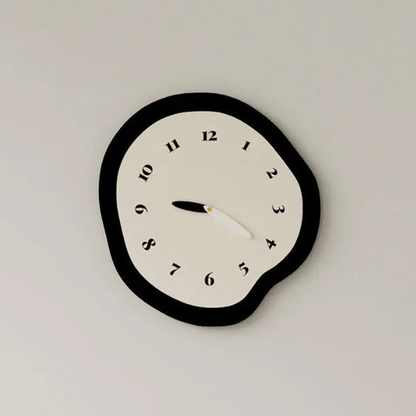 Modern Silent Wall Clock Minimalist Artistic Shape Decorative Home Office Timepiece