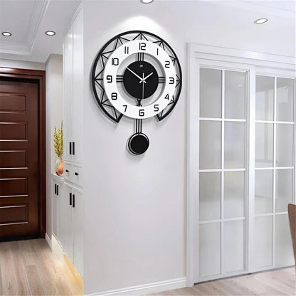 Modern Silent Wall Clock Minimalist Decorative Wall Clock for Home and Office
