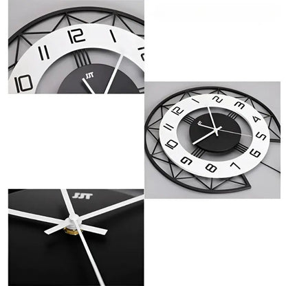 Modern Silent Wall Clock Minimalist Decorative Wall Clock for Home and Office