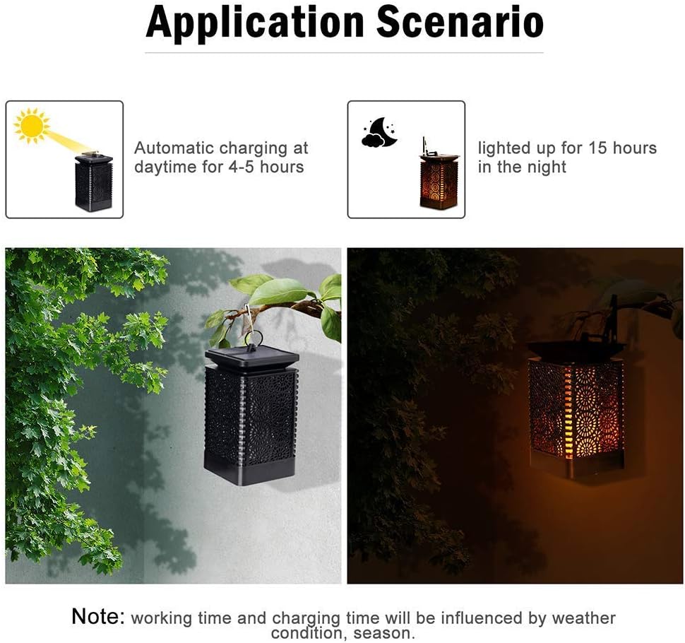 Modern Solar Garden Lantern LED Outdoor Decorative Solar Table Light