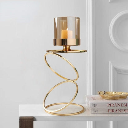 Modern Spiral Candle Holder Decorative Table Centerpiece Standard Taper Candles