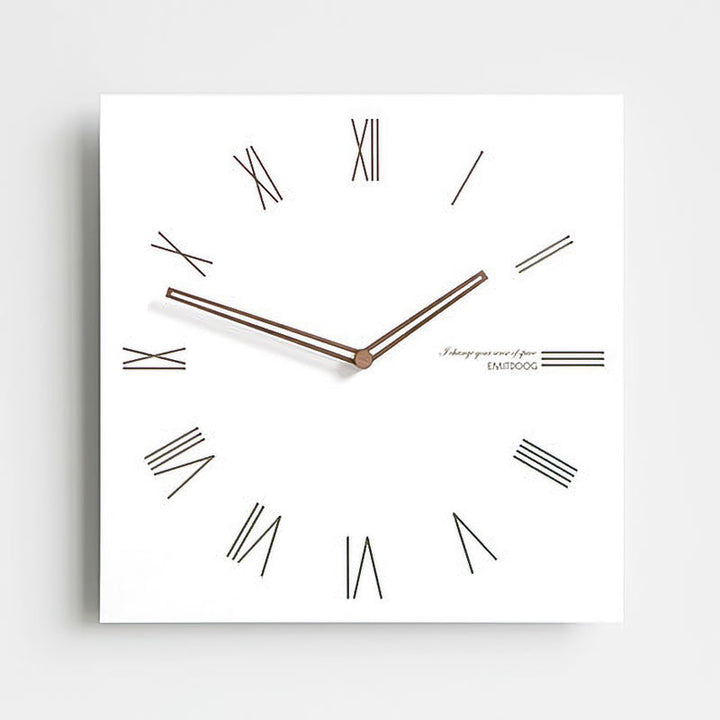 Modern Square Wall Clock Minimalist Large Display Living Room Office Decor