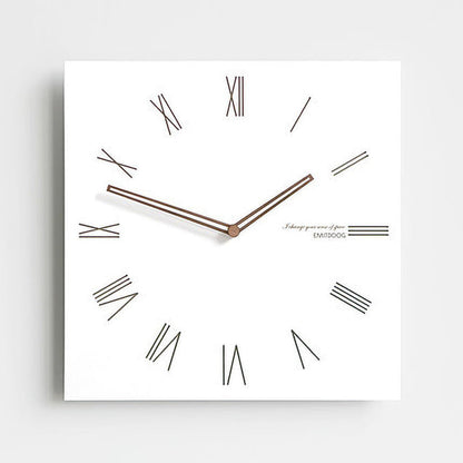 Modern Square Wall Clock Minimalist Large Display Living Room Office Decor