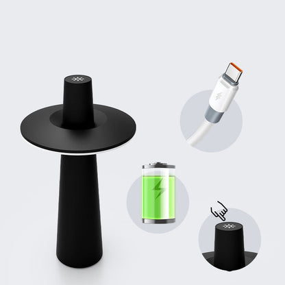Modern Touch Sensor Table Lamp Unique Design Compact Bedside Desk Light