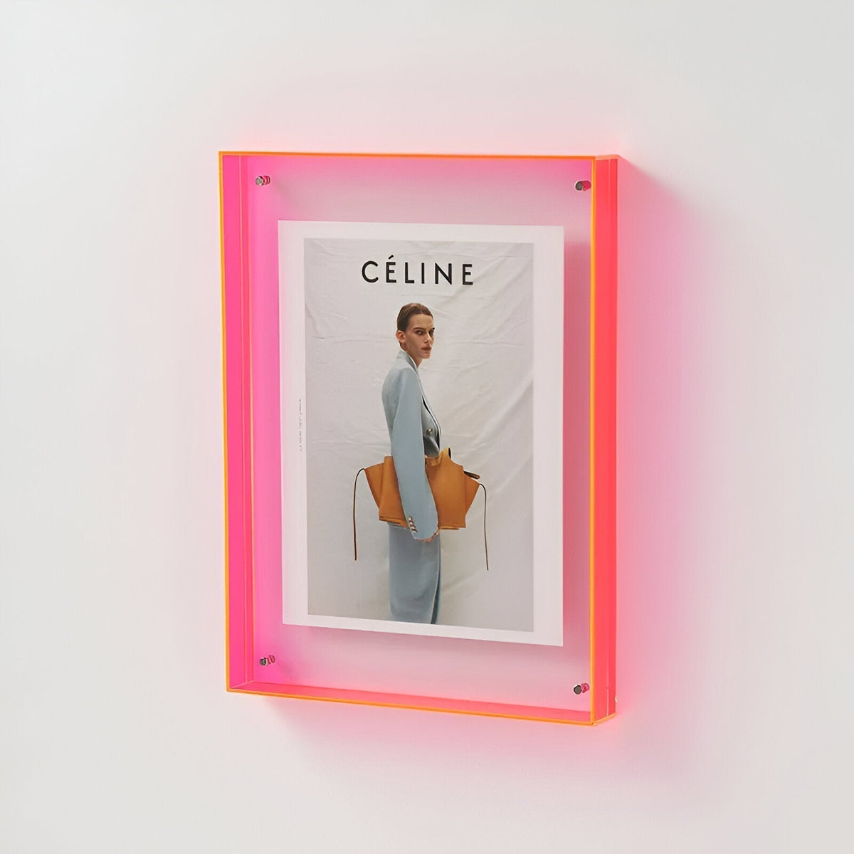 Σύγχρονη διάφανη κορνίζα φωτογραφιών από ακρυλικό, μινιμαλιστική προβολή για σπίτι και γραφείο