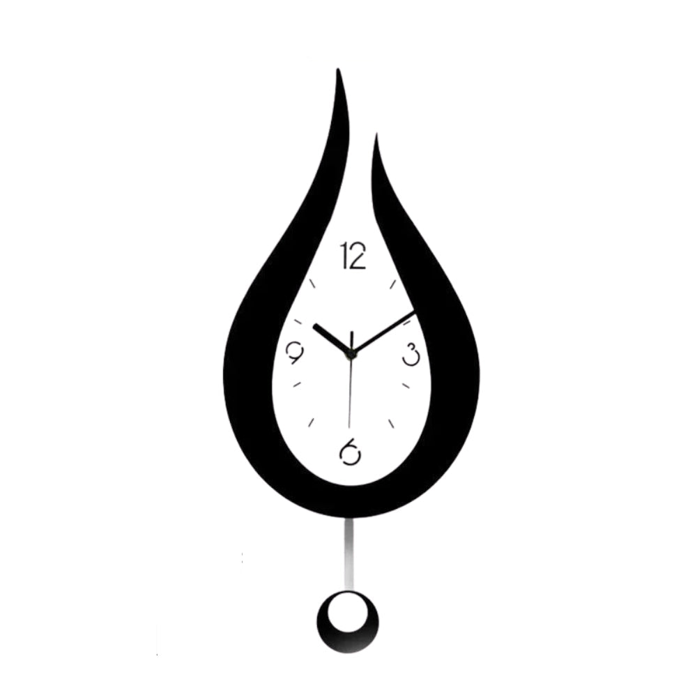 Modern Water Drop Wall Clock Minimalist Decorative Design
