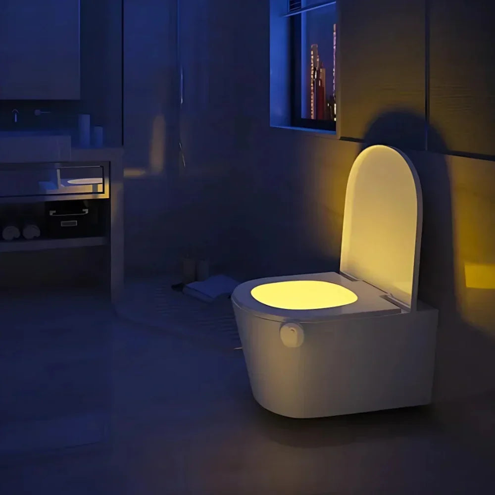 Motion Activated Toilet Bowl Light with Eight Colour LED Options