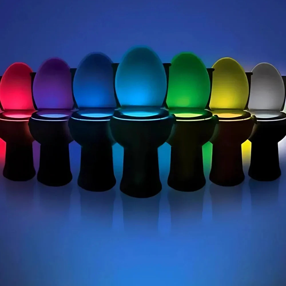 Motion Activated Toilet Bowl Light with Eight Colour LED Options