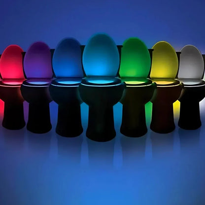 Motion Activated Toilet Bowl Light with Eight Colour LED Options