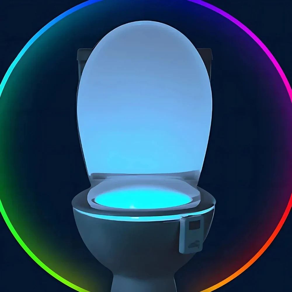 Motion Activated Toilet Bowl Light with Eight Colour LED Options