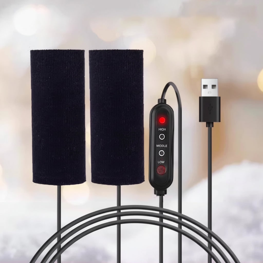 Coperture riscaldanti per manopole da moto, alimentazione USB, tre livelli di calore, tessuto antiscivolo, rivestimenti per manubrio