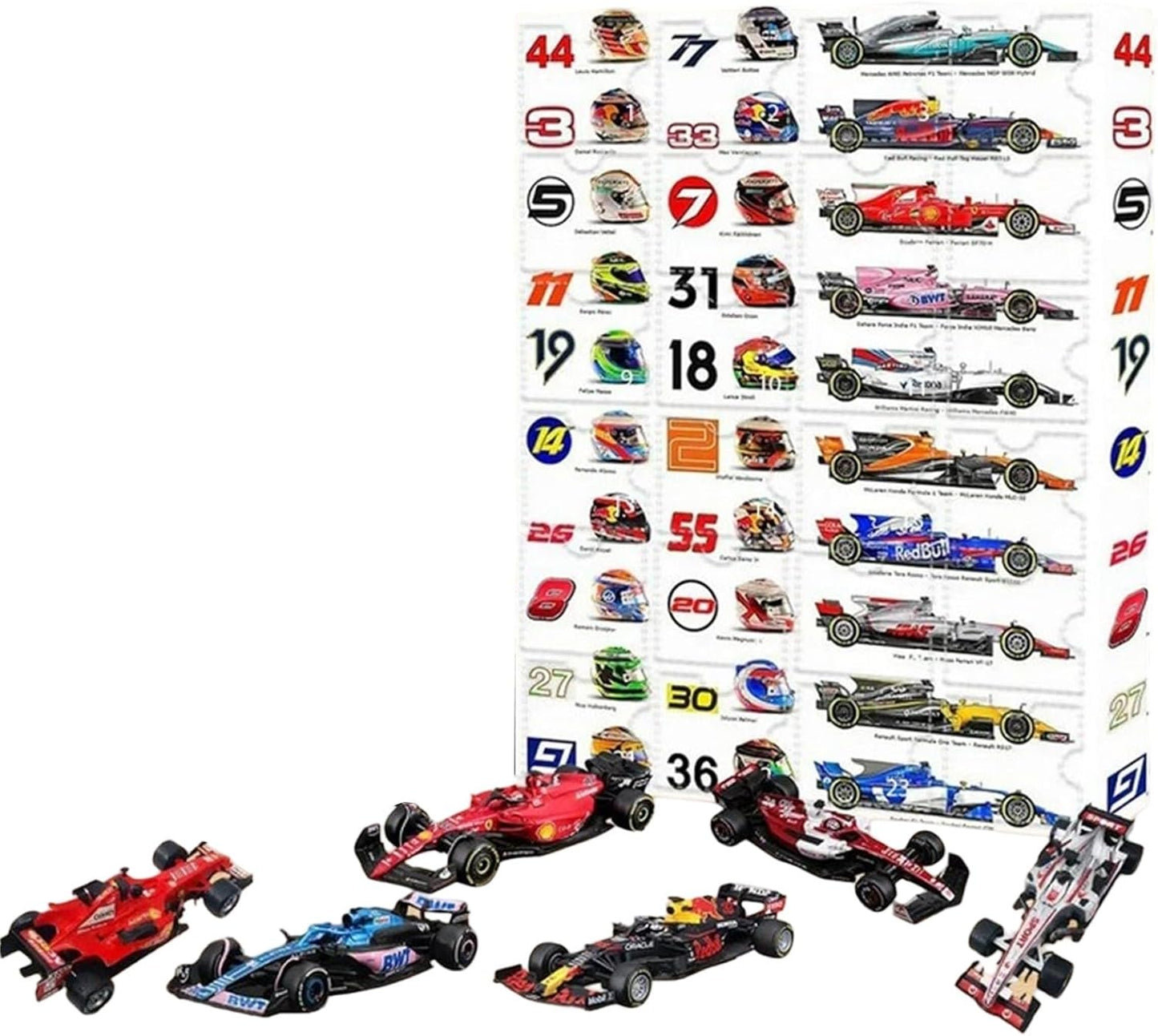 Motorsport Racing Advent Calendar Collectible Countdown Gift Set