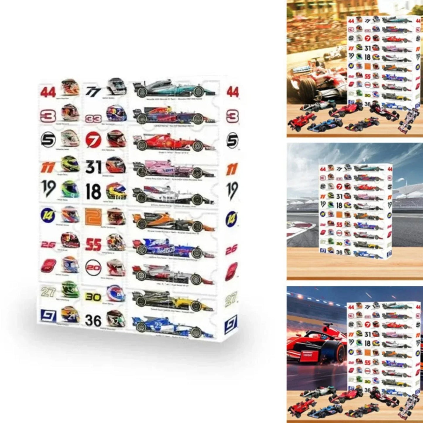Motorsport Racing Advent Calendar Collectible Countdown Gift Set