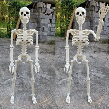 Bevægelig Halloween-skeletfigur til udendørs fester, have og uhyggelig dekoration