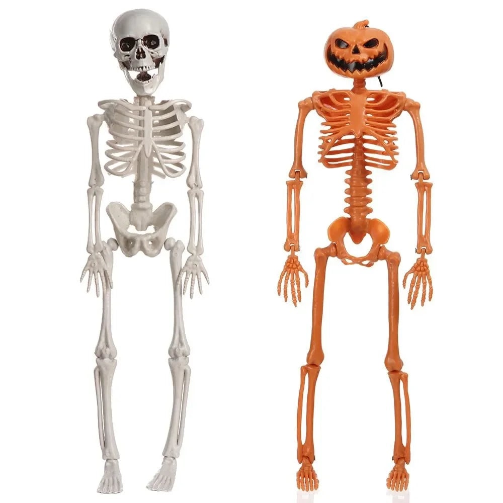 Bevægelig Halloween-skeletfigur til udendørs fester, have og uhyggelig dekoration