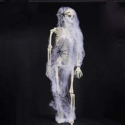 Bevægelig Halloween-skeletfigur til udendørs fester, have og uhyggelig dekoration